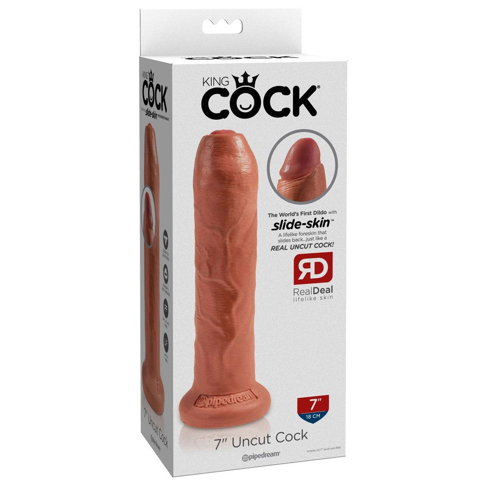 Pipedream King Cock - 7' Uncut Caramel