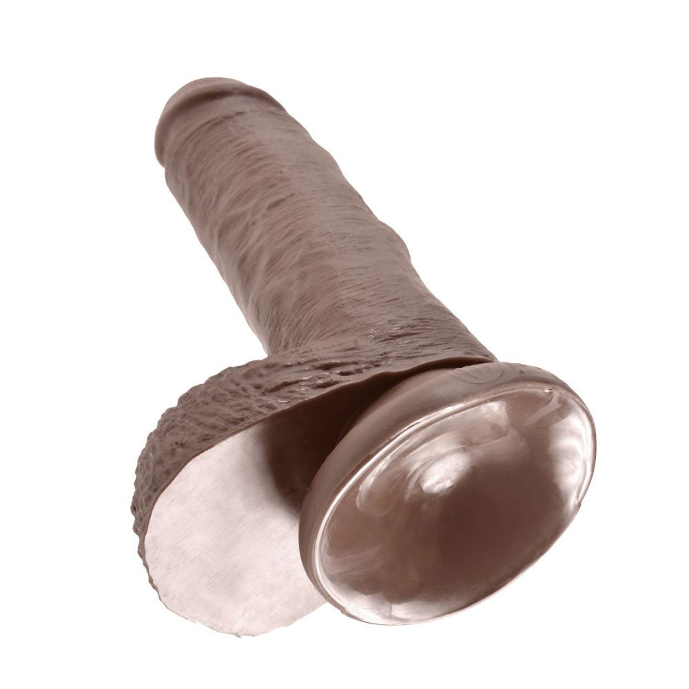 Pipedream King Cock - 7" Cock with Balls Brown