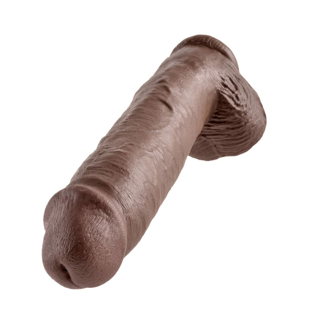 Pipedream King Cock - 11' Cock with Balls Brown