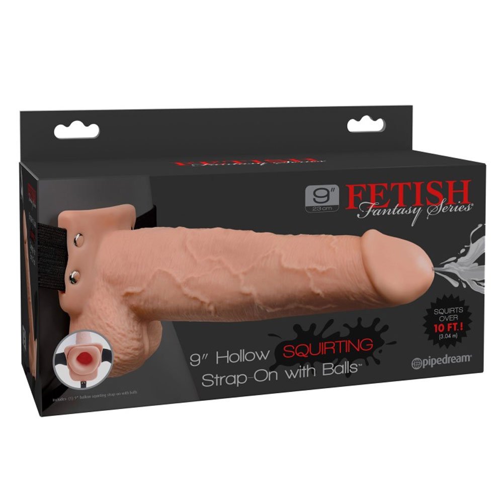 Pipedream Fetish Fantasy Series - 9' Squirting Hollow Strap-On