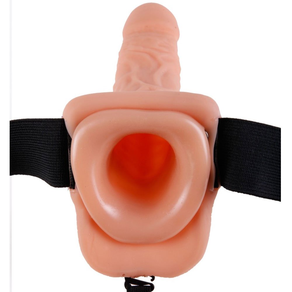 Pipedream Fetish Fantasy Series - 9' Hollow Strap-On with Balls Flesh