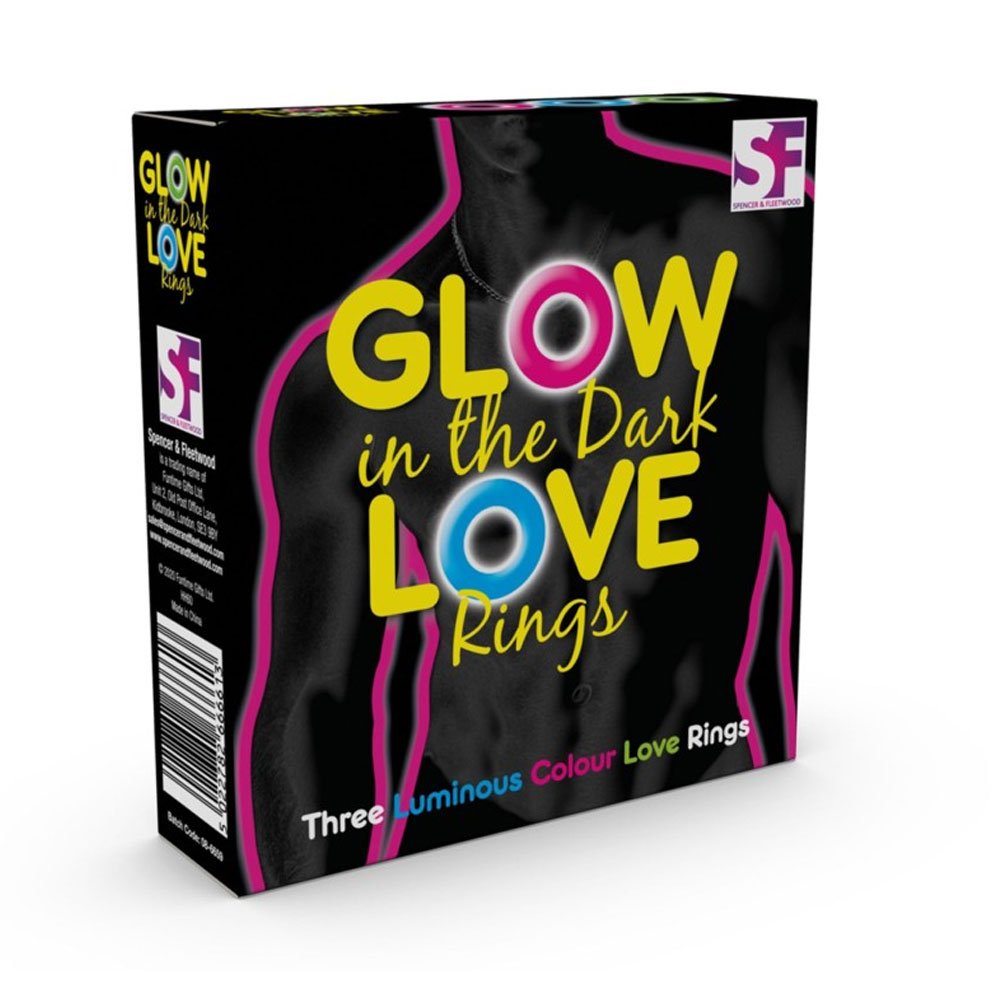 S&F Glow In The Dark Love Rings