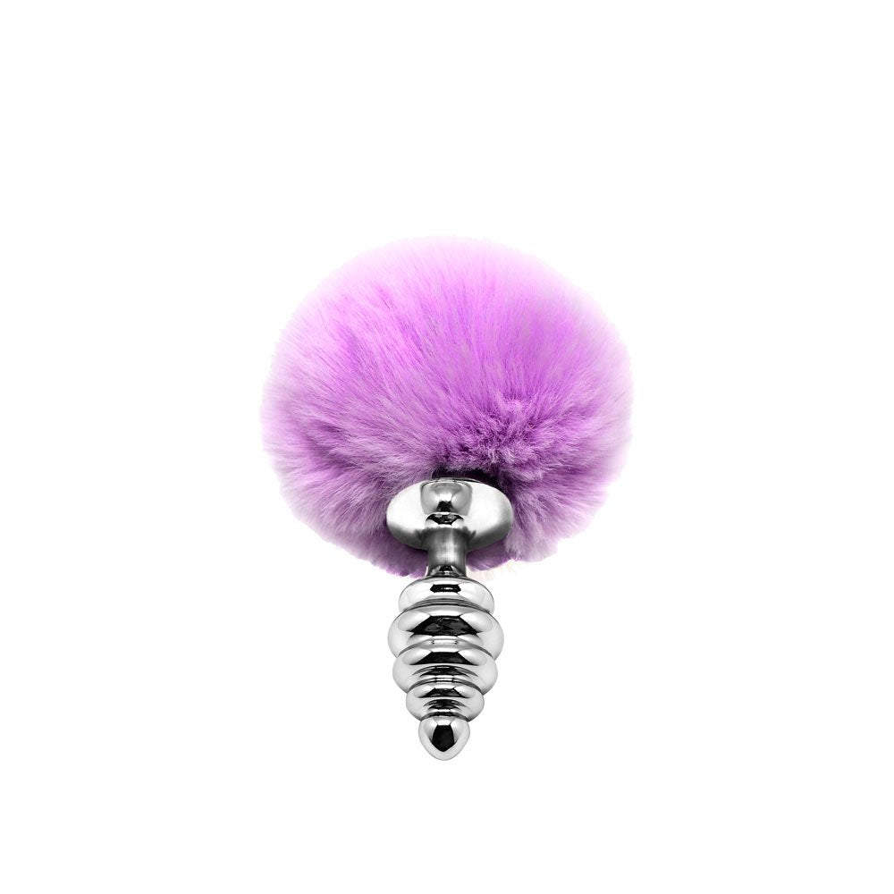 Metal Anal Fluffy Twist Plug S