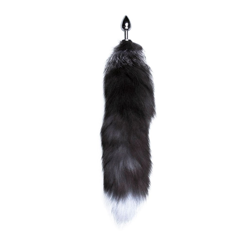 Black & White Fox Tail S