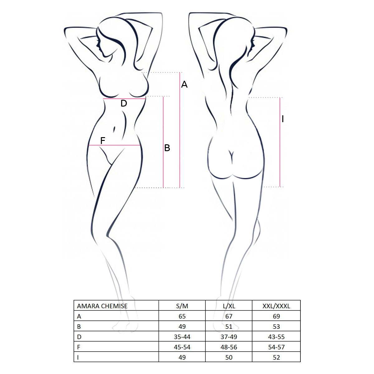 Babydoll AMARA Bianco - Taglia L/XL