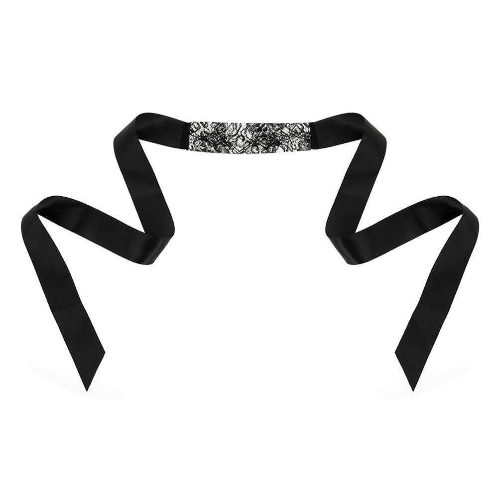 Nastro occhi in pizzo nero