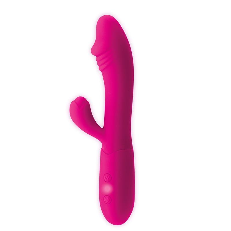 GOODIES Candy G-Spot Rabbit Vibe USB Silicone Fucshia