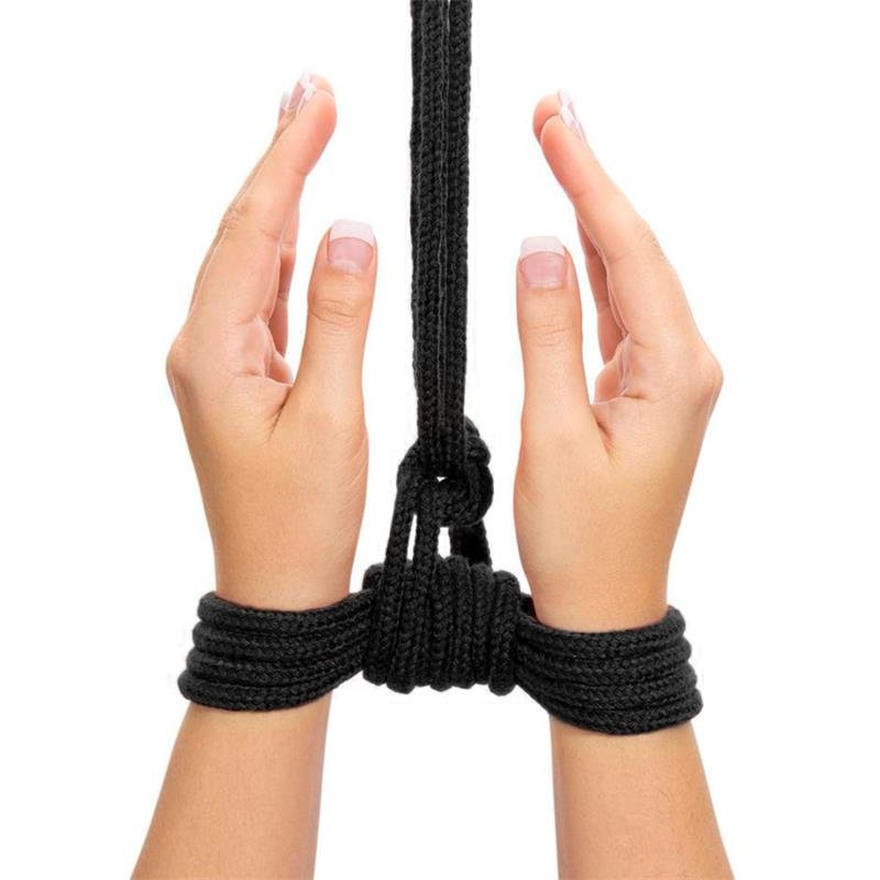 LOVETOY Bondage con corda morbida nera