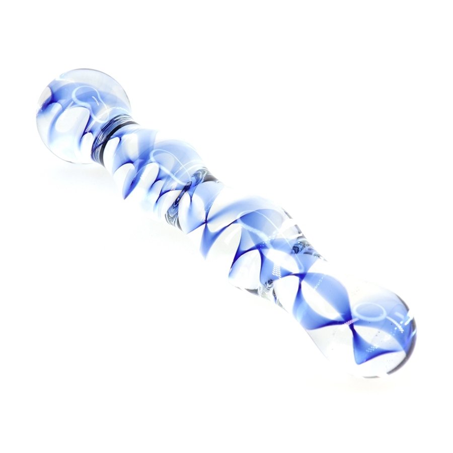 Perle di vetro a vite per dildo 17 x 3,5 cm