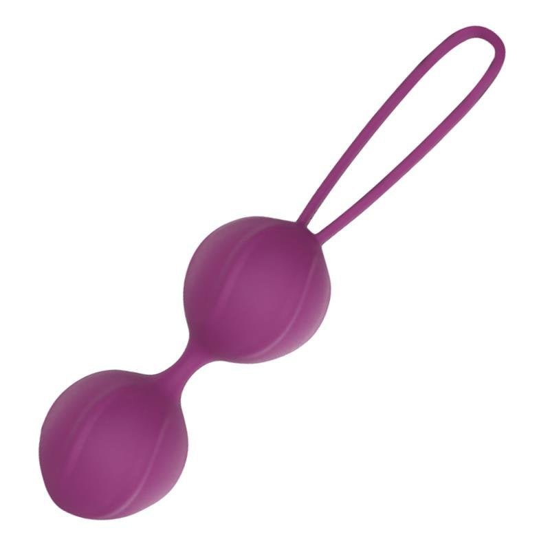 ENGILY ROSS Garbo Doppia Pallina di Kegel in Silicone Viola