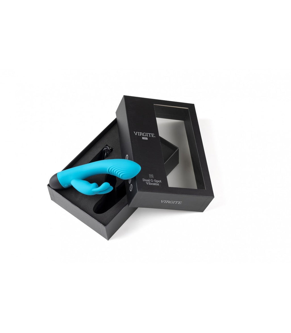 VIBRATORE RICARICABILE V6 BLU