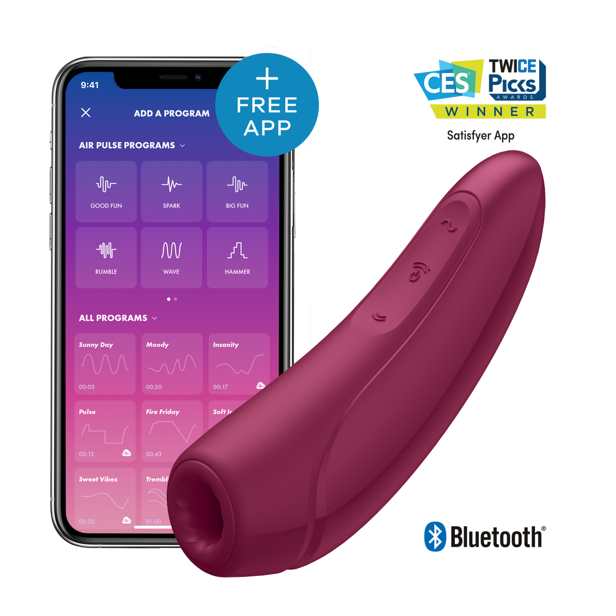Satisfyer - Curvy 1 + Bordeaux