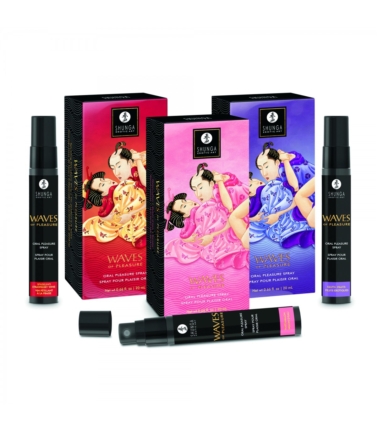 SHUNGA SPRAY ORALE WAVES PLEASURE 20 ML FRAGOLE CHAMPAGNE