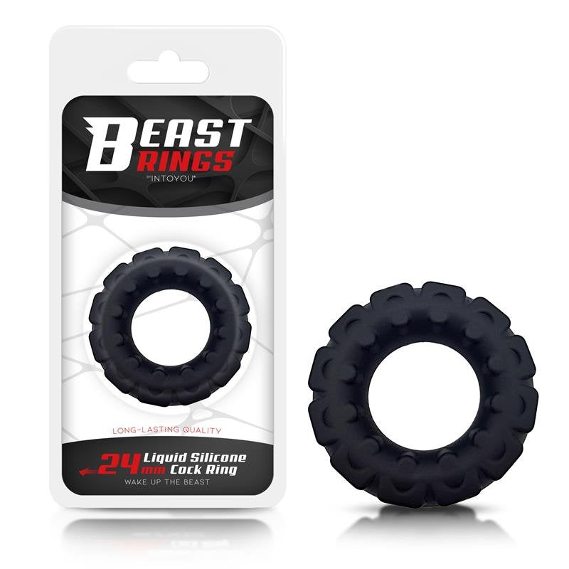 Anello per il pene in silicone liquido BEAST RINGS 2,4 cm