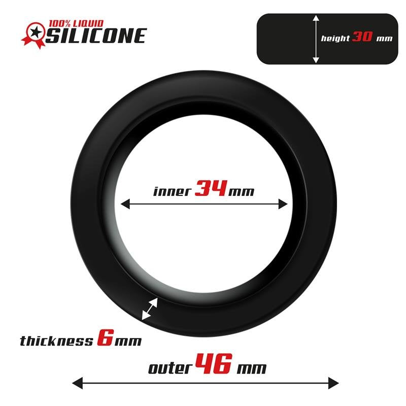 Anello per il pene in silicone liquido BEAST RINGS 3,4 cm