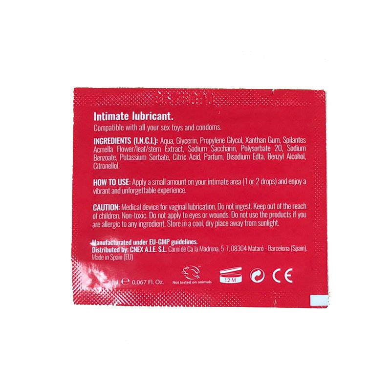 Amoréane Intimate Care Lubrificante Vibrante Aroma Fragola 2 ml Monodose