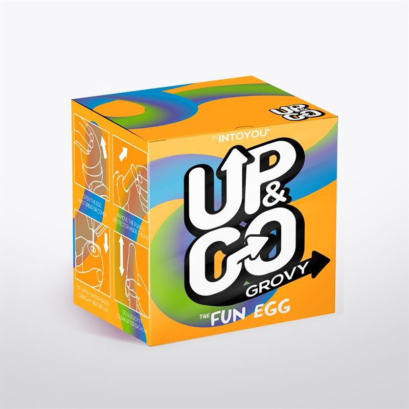 Masturbatore UP&GO Grovy Uovo Elastico Giallo