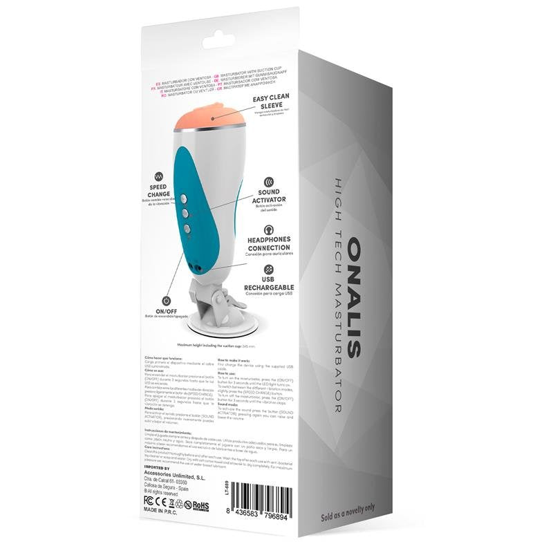 LATETOBED Onalis Masturbatore ad alta tecnologia con sistema di gemiti e vibrazioni USB