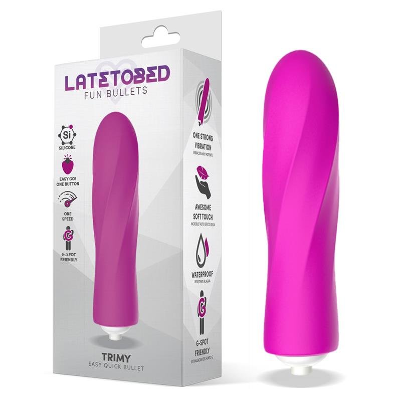 LATETOBED Trimy Easy Quick Proiettile Vibrante in Silicone Rosa