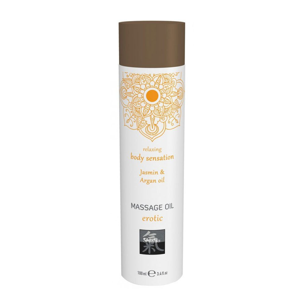 Olio da massaggio erotico al gelsomino e argan 100 ml