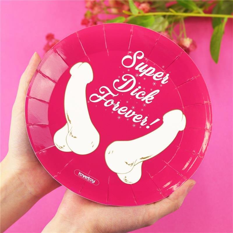Piatti di carta e cartone LOVETOY, confezione da 6