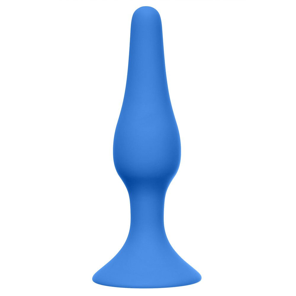 Plug anale sottile piccolo blu