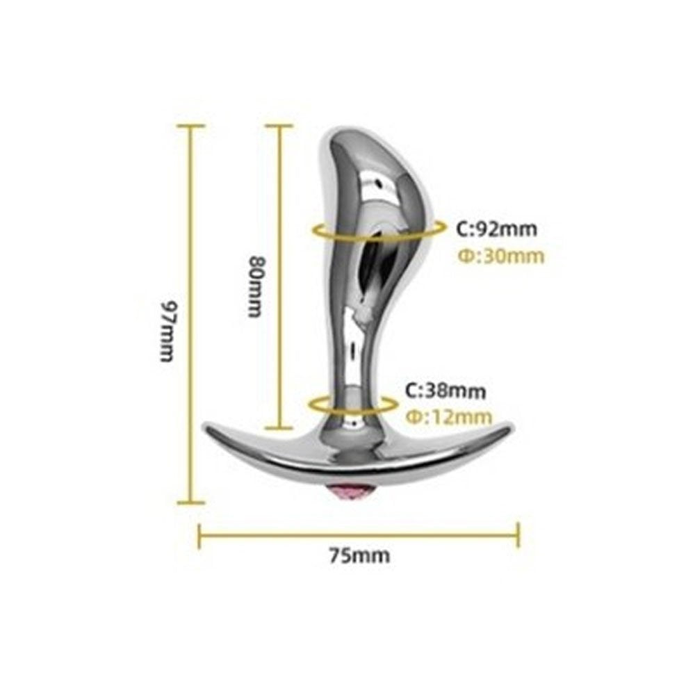 Plug + Bijou G-Spot M 9 x 3 cm