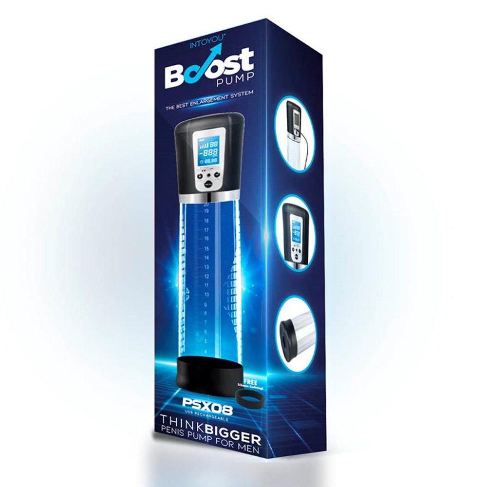 BOOST PUMPS Pompa per pene automatica con schermo LCD PSX08 USB