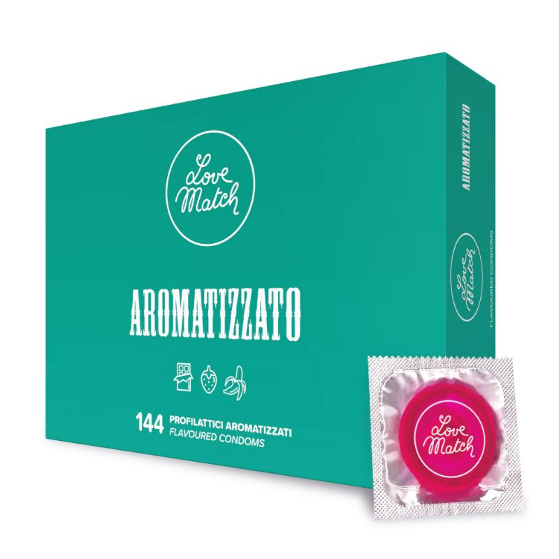 Love Match Condoms Aromatizzato (Flavoured) 144pcs