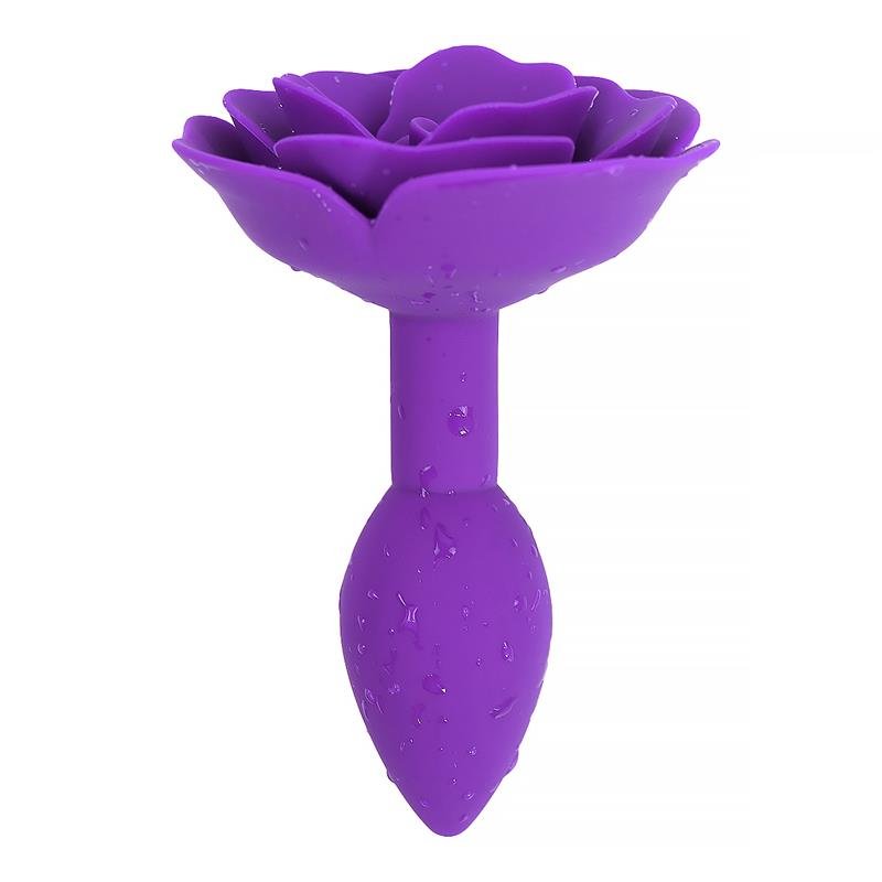 A-GUSTO Rose Plug Anale in Silicone Viola