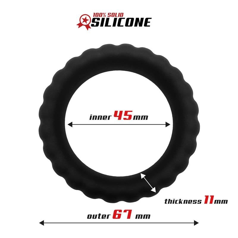 ANELLI BEAST Anello per il pene in silicone solido 4,5 cm