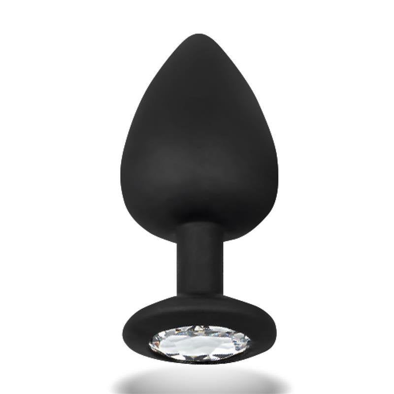 AFTERDARK Plug anale scintillante in silicone taglia M 8 cm x 3,5 cm
