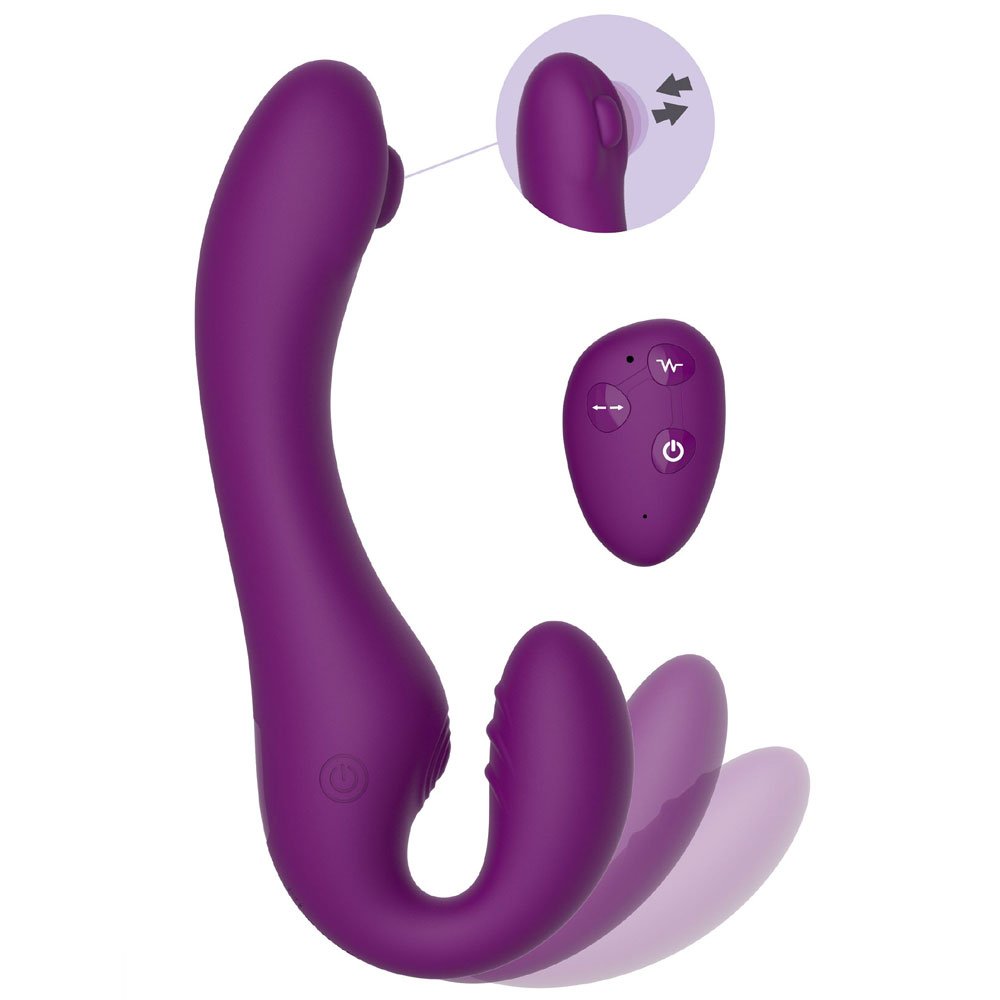Strapless Strap-On Pulse Vibrator