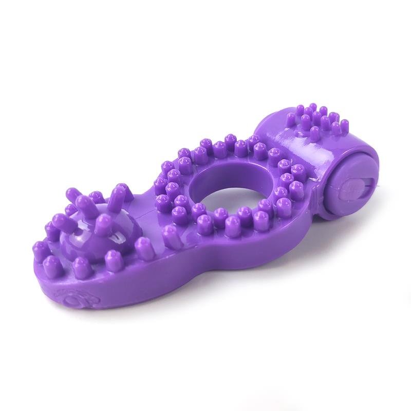 Anello vibrante per pene A-GUSTO viola