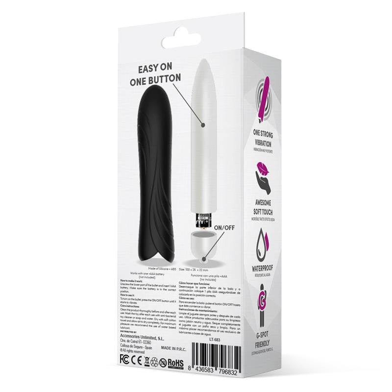 LATETOBED Bilie Easy Quick Proiettile Vibrante in Silicone Nero